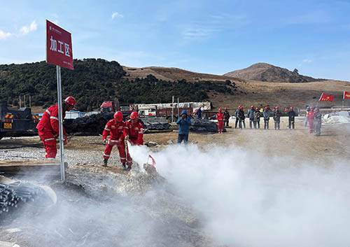中國安能第二工程局四川涼山項目部開展防火、防汛、防地質(zhì)災(zāi)害綜合演練