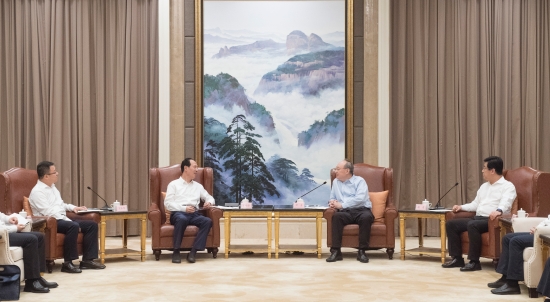 中國電建集團(tuán)公司黨委書記、董事長丁焰章拜會(huì)福建省委書記尹力、省長趙龍
