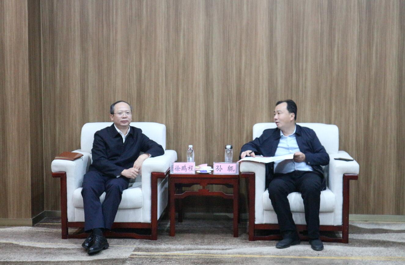 徐鵬程與湖北大冶市委副書記、市長(zhǎng)孫輒座談
