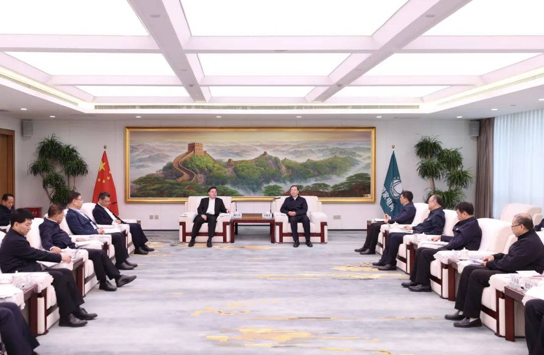 國家電網(wǎng)公司董事長辛保安與甘肅省委書記胡昌升、省長任振鶴會談
