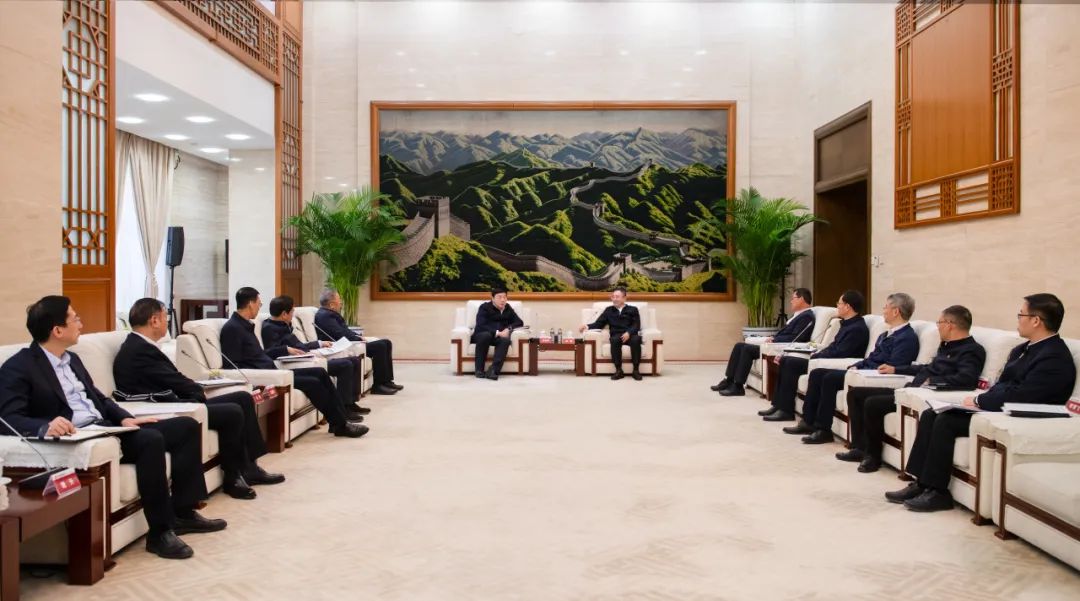 大唐集團(tuán)董事長、黨組書鄒磊與國家電網(wǎng)董事長、黨組書記張智剛會談