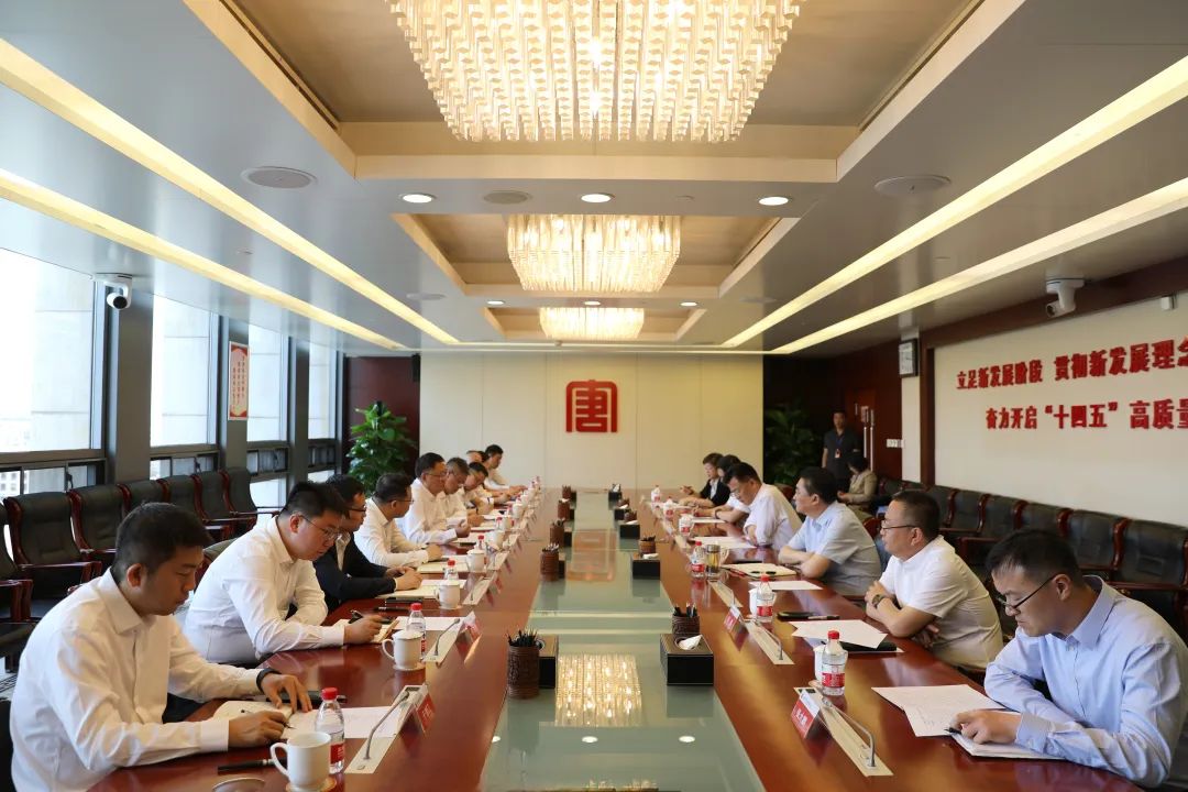 中建一局黨委書記、董事長吳愛國拜會大唐國際黨委書記、董事長王順啟