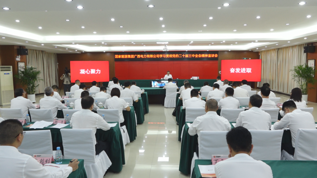 國家能源集團廣西公司黨委書記、董事長李富軍宣講黨的二十屆三中全會精神