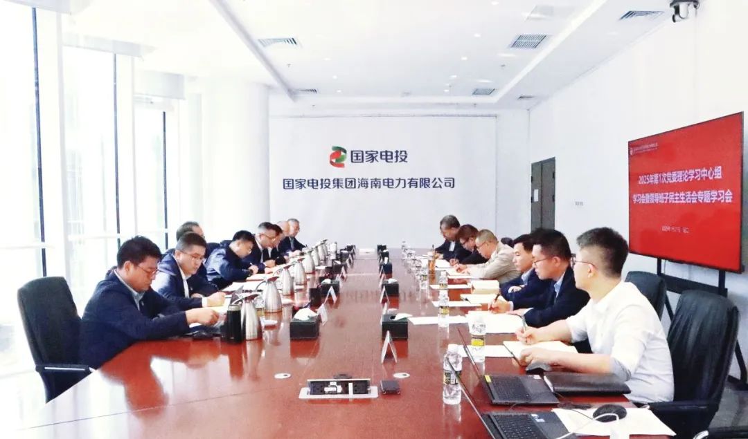 國家電投海南公司召開2025年第1次黨委理論學(xué)習(xí)中心組學(xué)習(xí)(擴(kuò)大)會暨2024年度領(lǐng)導(dǎo)班子